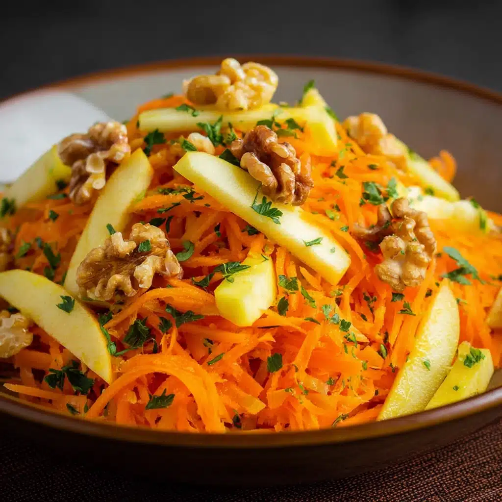 Carrot Apple and Walnut Salad Recipe