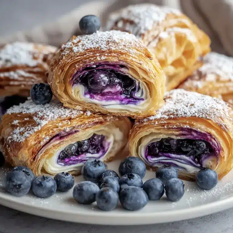 Blueberry Cream Cheese Puff Pastry Recipe