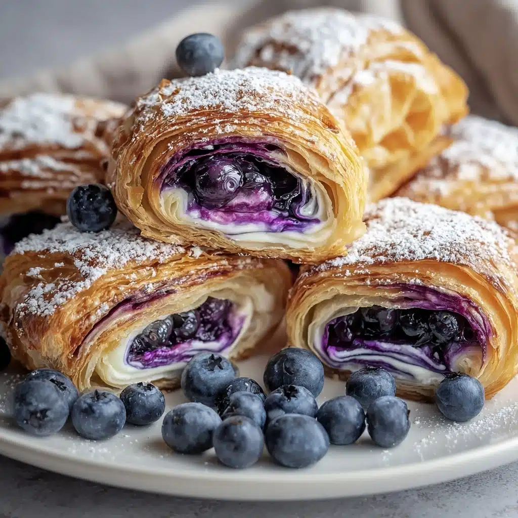 Blueberry Cream Cheese Puff Pastry Recipe - Recipe Image