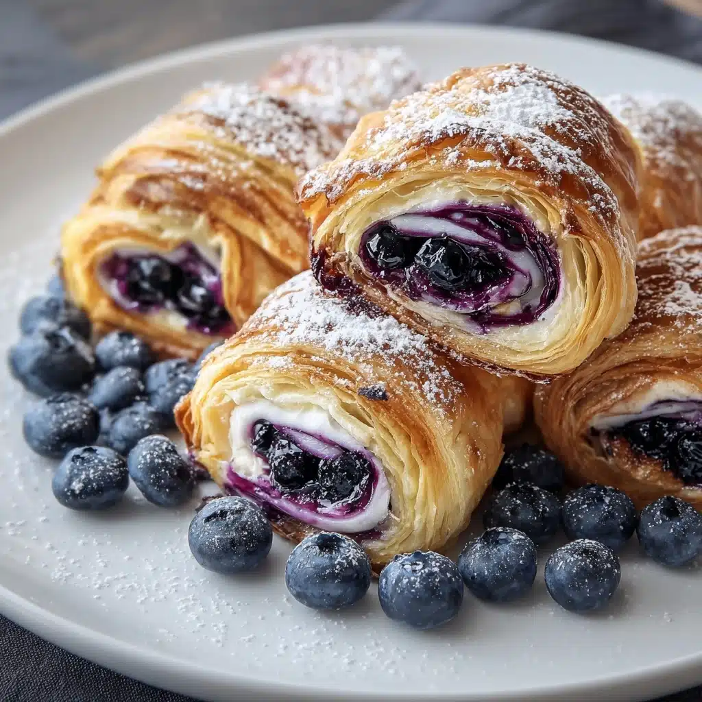 Blueberry Cream Cheese Puff Pastry Recipe - Recipe Image