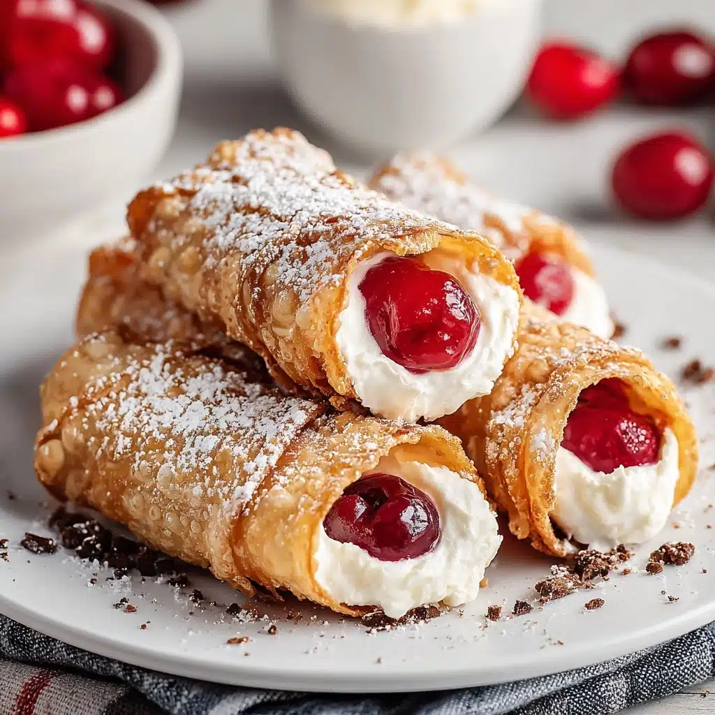 Cherry Cheesecake Egg Rolls Recipe - Recipe Image