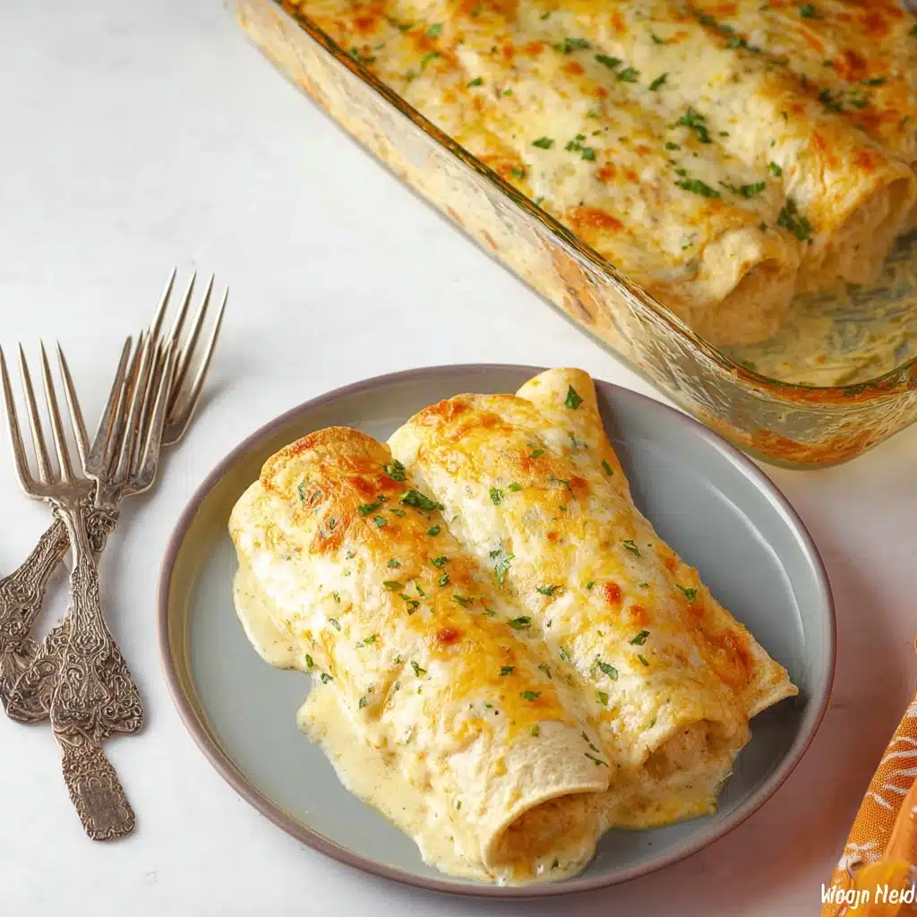 White Chicken Enchiladas Recipe - Recipe Image