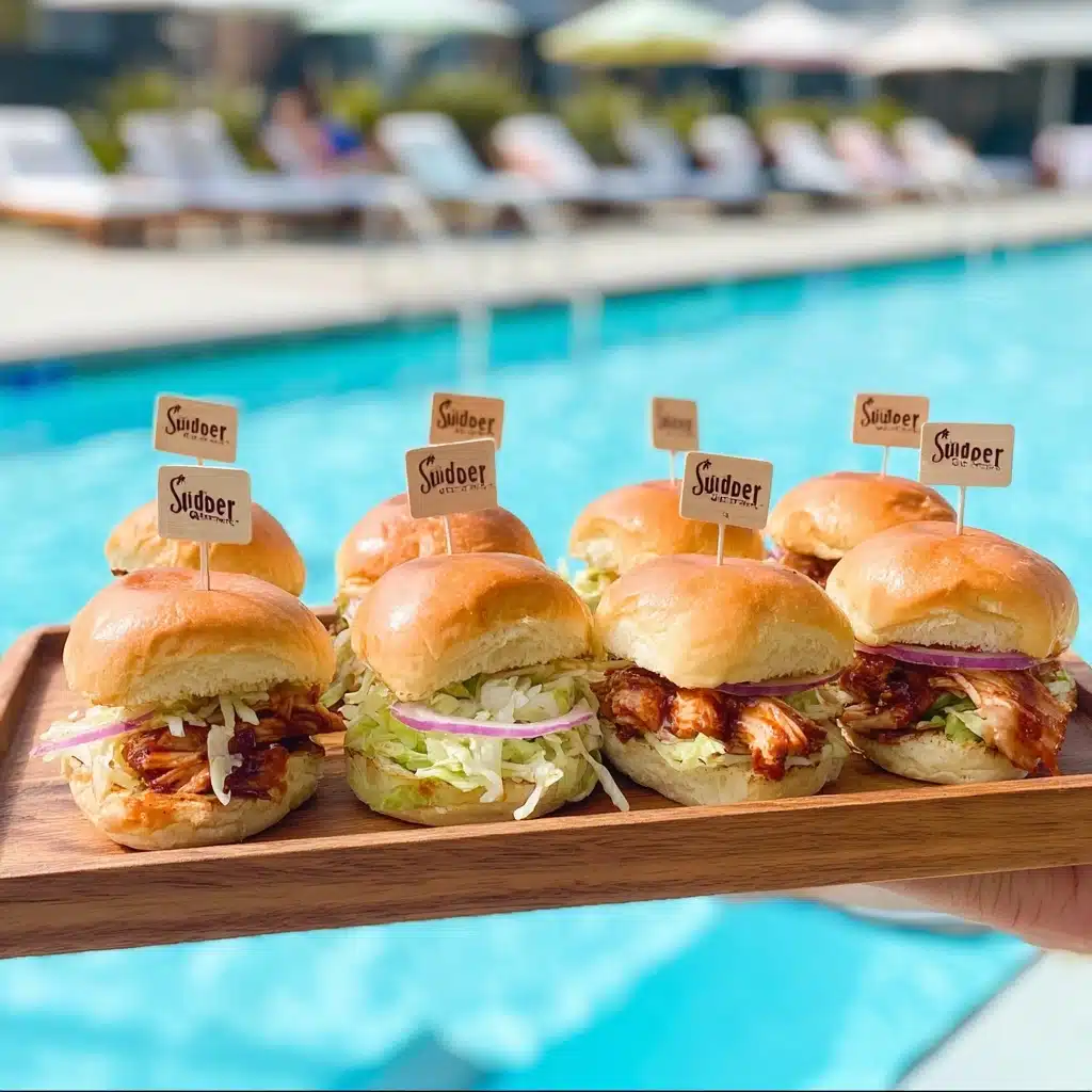Bacon Ranch BBQ Chicken Sliders Recipe - Recipe Image