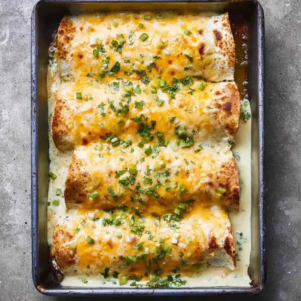 Smothered Green Chile Chicken Burritos Recipe - Recipe Image