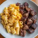 Cajun Steak Cheesy Rigatoni Parmesan Recipe