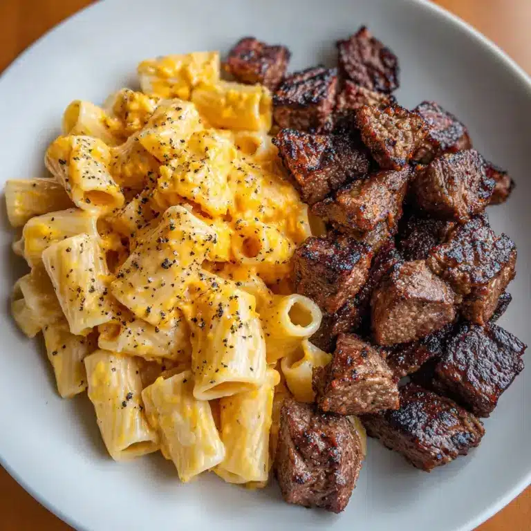 Cajun Steak Cheesy Rigatoni Parmesan Recipe