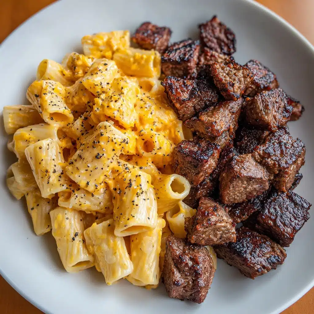 Cajun Steak Cheesy Rigatoni Parmesan Recipe