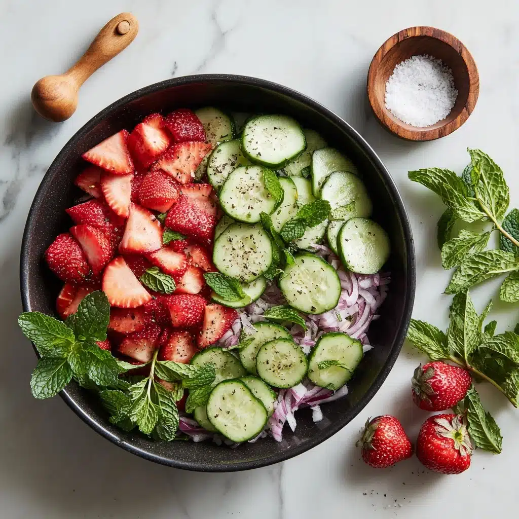This Cucumber Strawberry Salad Recipe