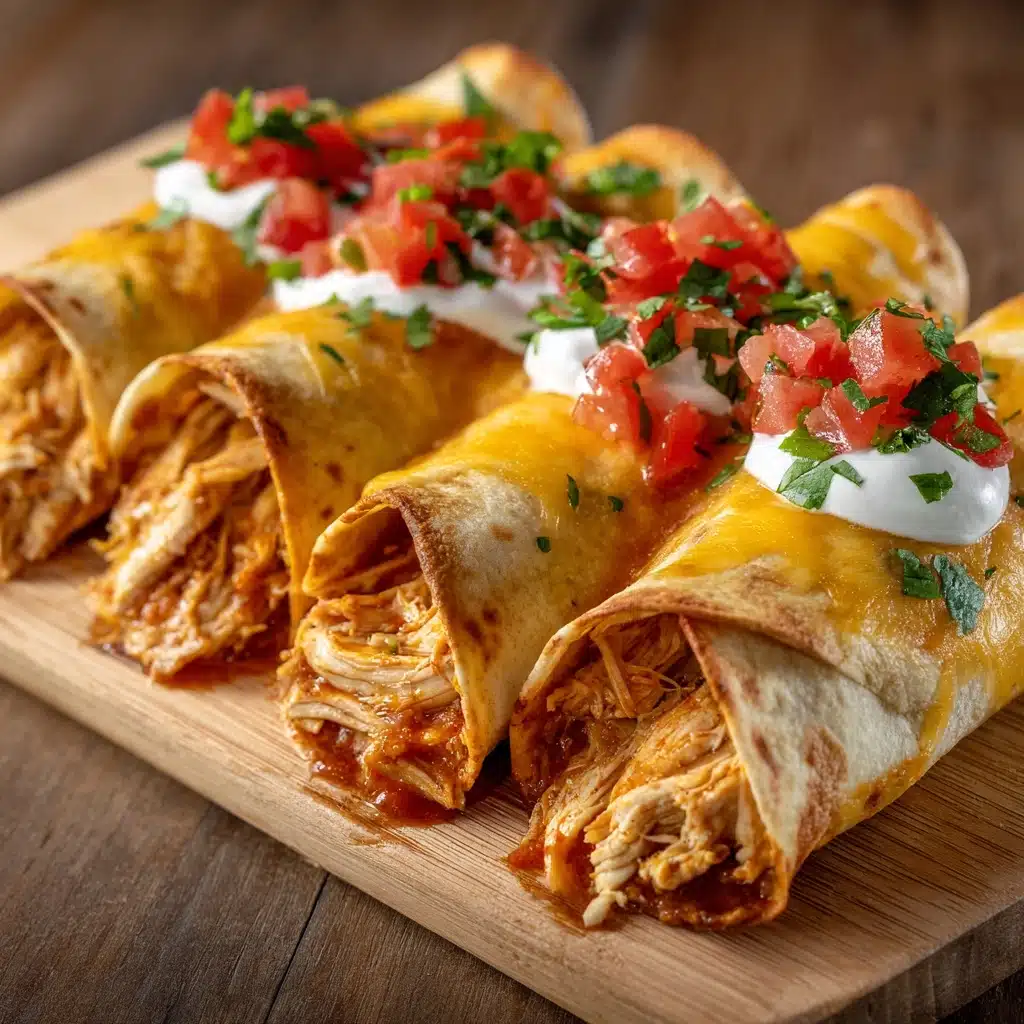 Jalapeño Popper Chicken Taquitos Recipe - Recipe Image