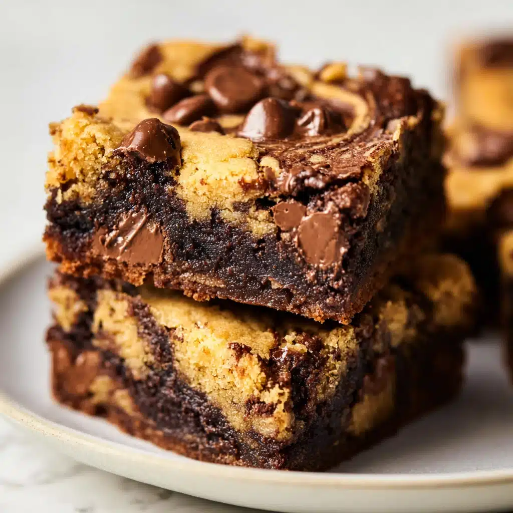 Brookie (Chocolate Chip Cookie and Brownie Bar) Recipe - Recipe Image