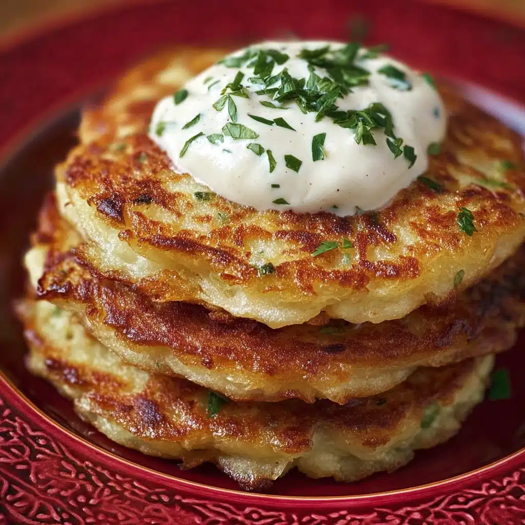 Deruny - Ukrainian Potato Pancakes Recipe - Recipe Image