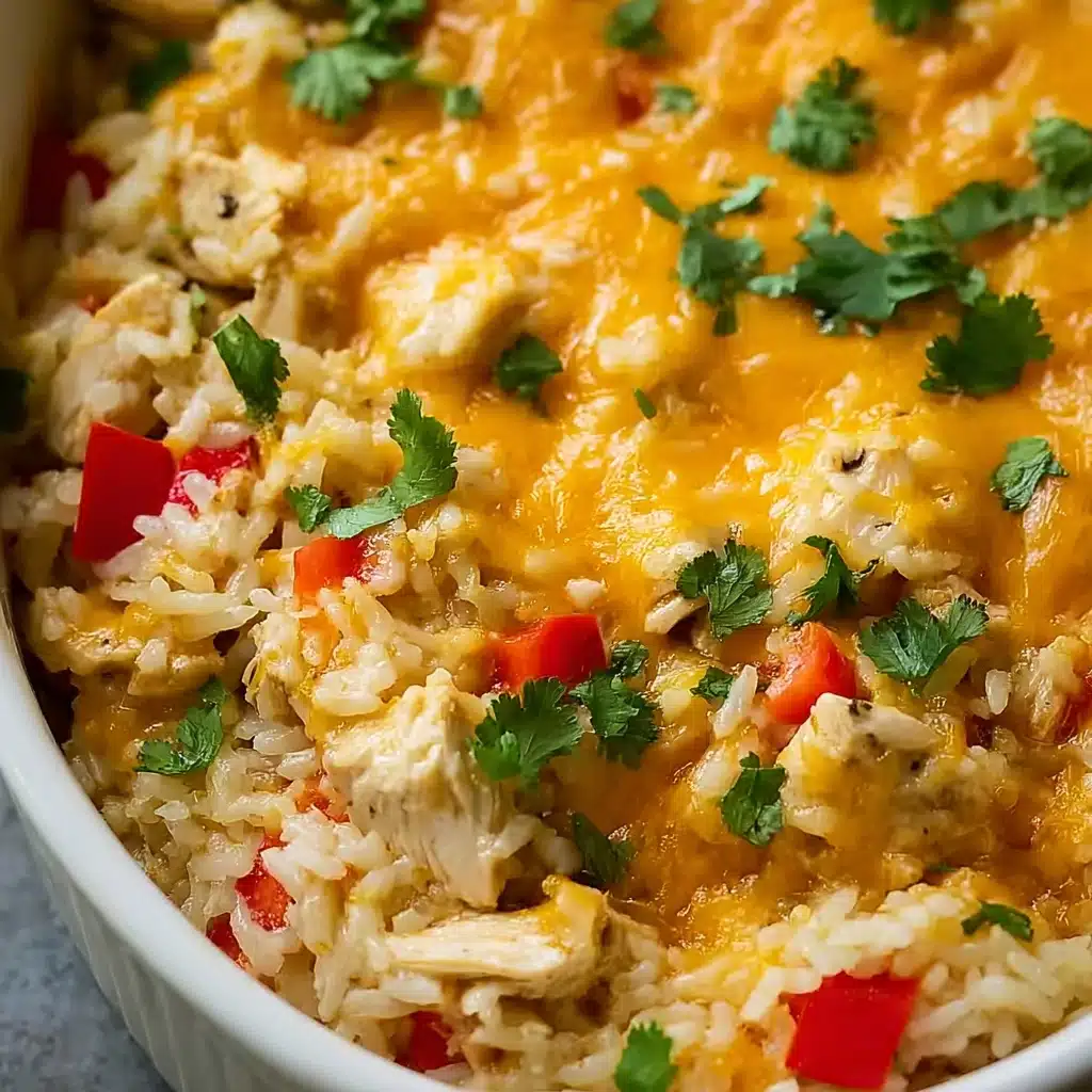 Easy Chicken Fajita Rice Casserole Recipe - Recipe Image