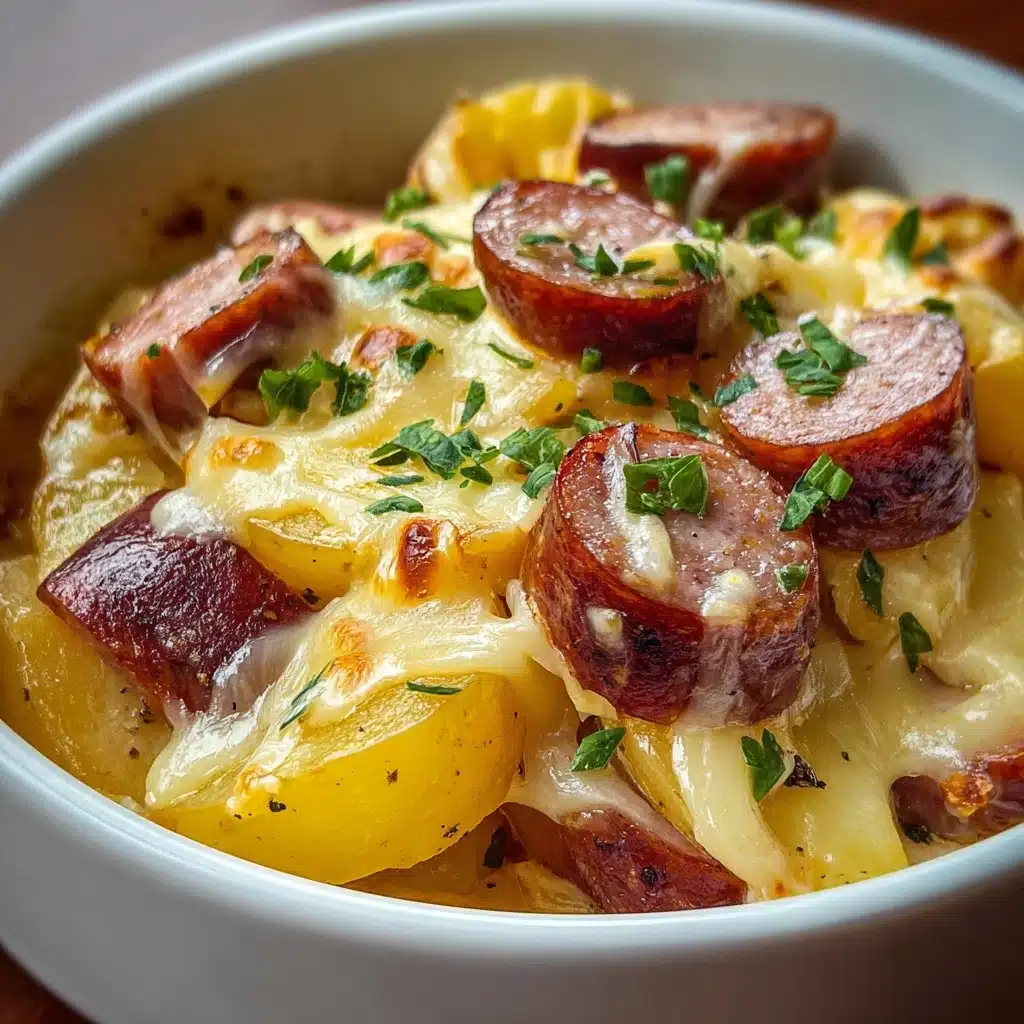 Cheesy Ranch Potatoes and Smoked Sausage Recipe - Recipe Image