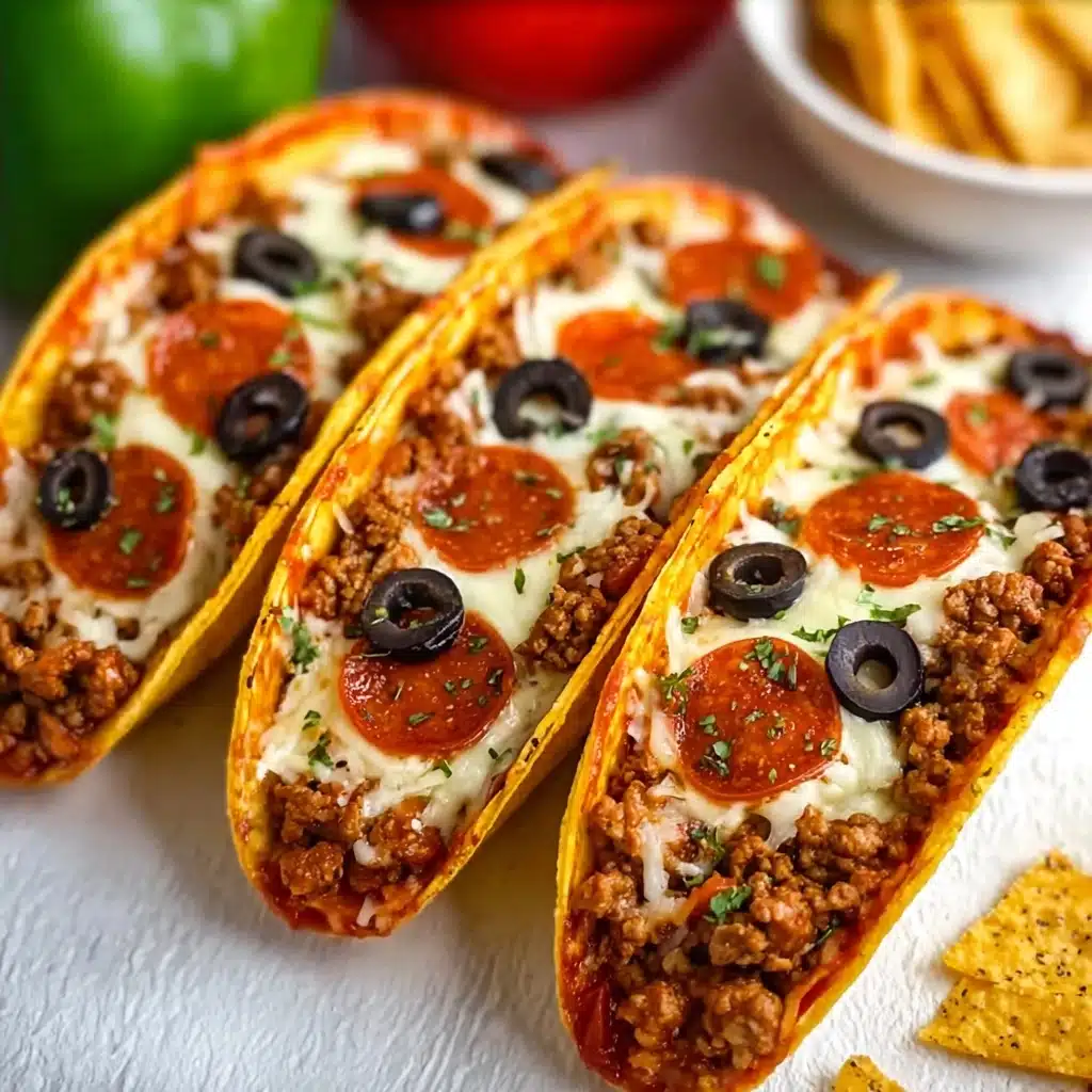 Meat Lovers Pizza Tacos Recipe - Recipe Image