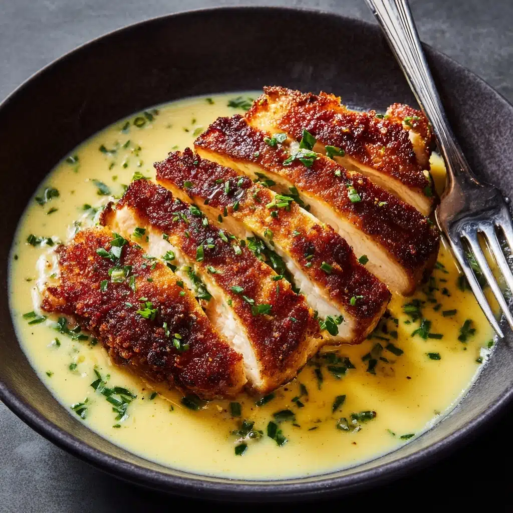 h a Rich Garlic Sauce - Easy Dinner Idea Recipe - Recipe Image