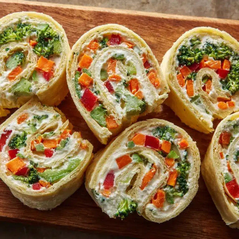 Vegetable Cream Cheese Tortilla Roll Ups Recipe