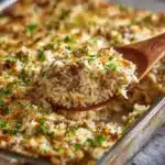French Onion Ground Beef and Rice Casserole Recipe