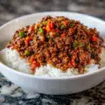 Beef and Pepper Rice Bowl Recipe