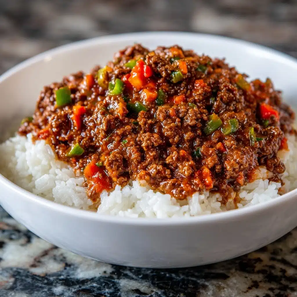 Beef and Pepper Rice Bowl Recipe