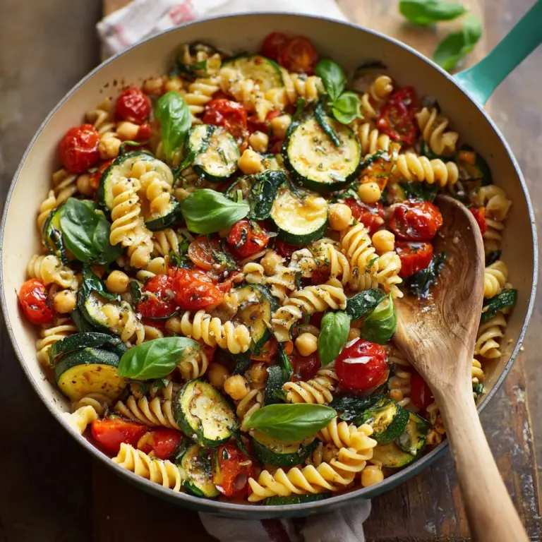 Pasta with Zucchini and Tomatoes Recipe