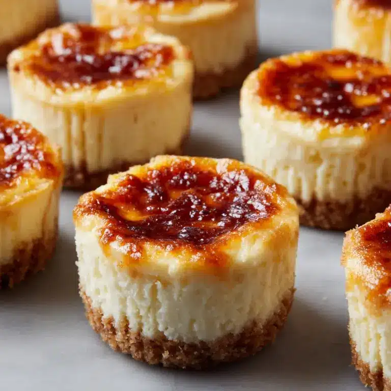 Mini Creme Brûlée Cheesecakes Recipe