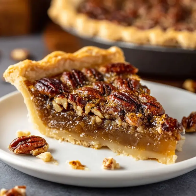 Pecan Pie with No Corn Syrup Recipe