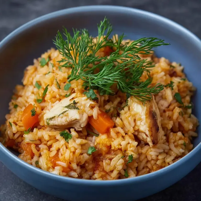 Ukrainian Chicken Plov (Rice Pilaf) Recipe