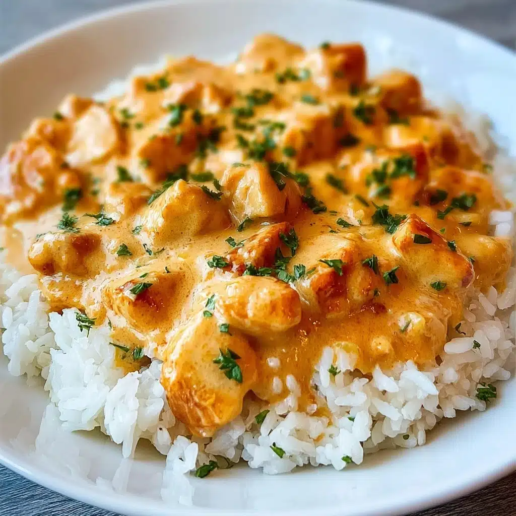 Creamy Smothered Chicken and Rice Recipe - Recipe Image
