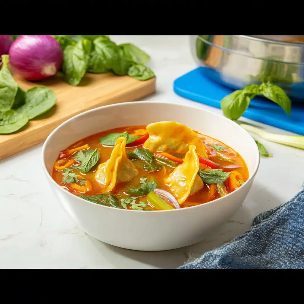 Red Curry Dumpling Soup Recipe