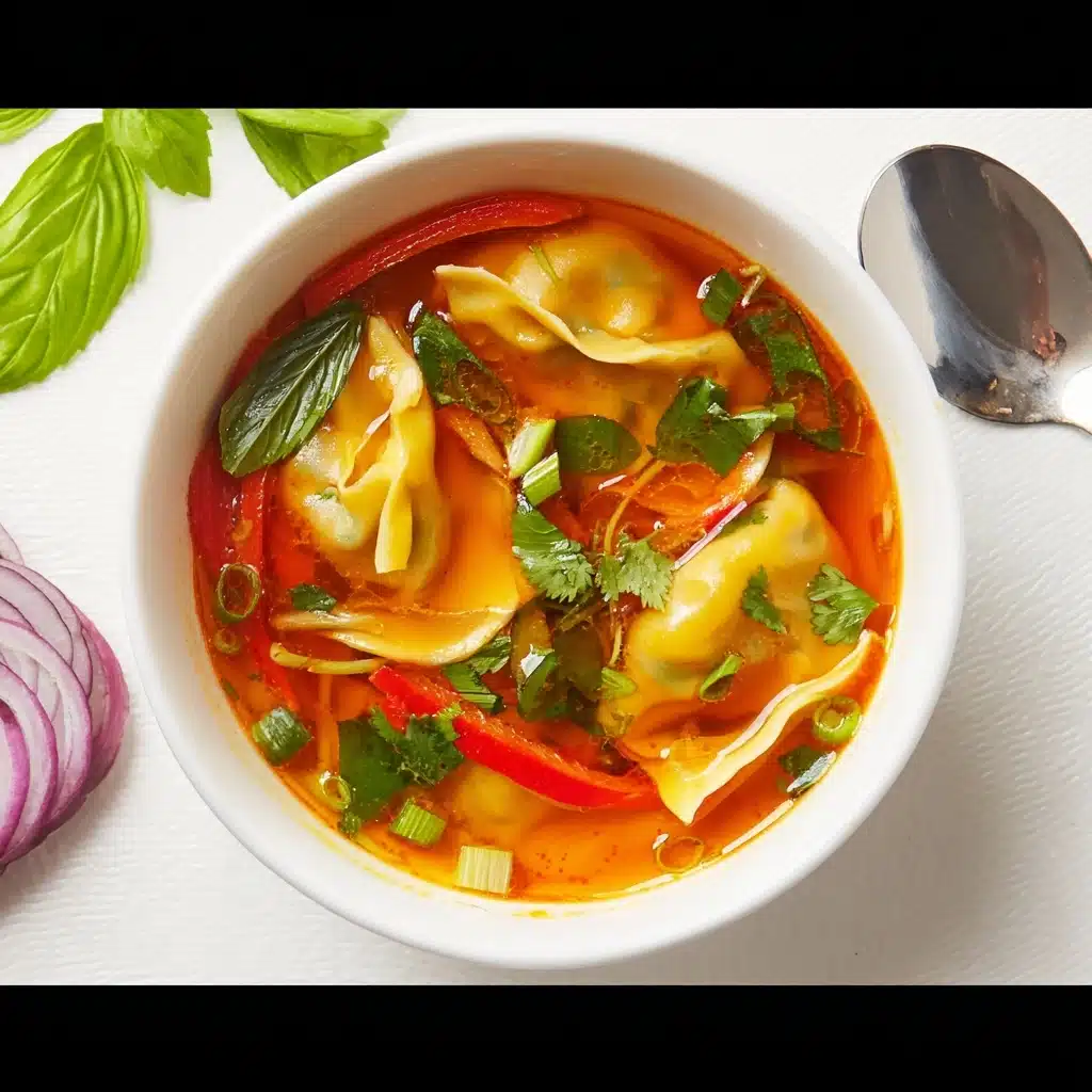 Red Curry Dumpling Soup Recipe - Recipe Image