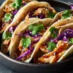 Crispy Asian Chicken Wonton Tacos Recipe