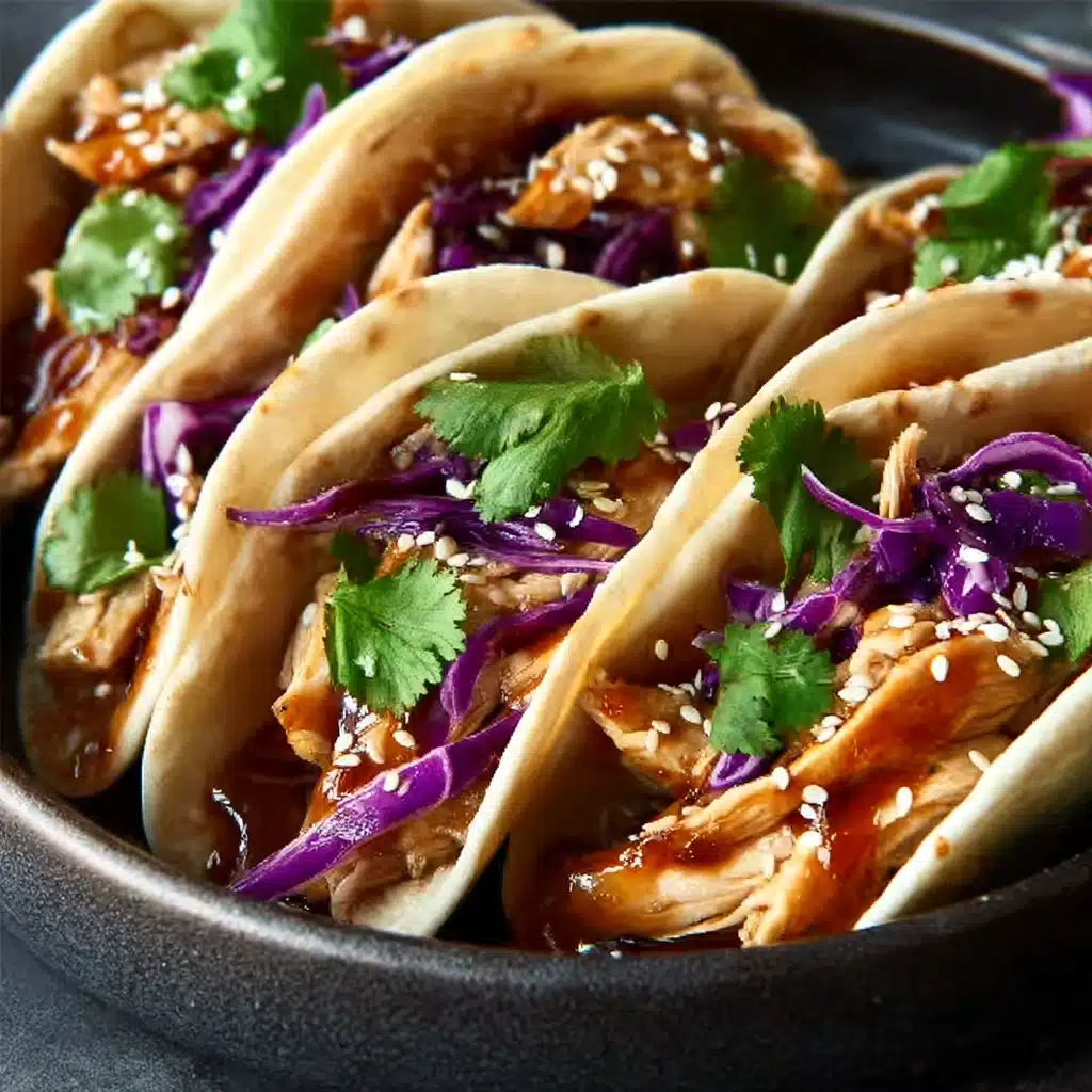 Crispy Asian Chicken Wonton Tacos Recipe