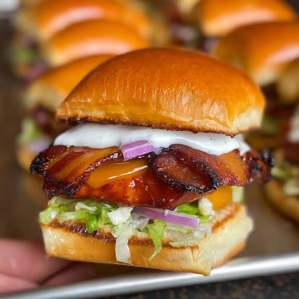Bacon Ranch BBQ Chicken Sliders Recipe