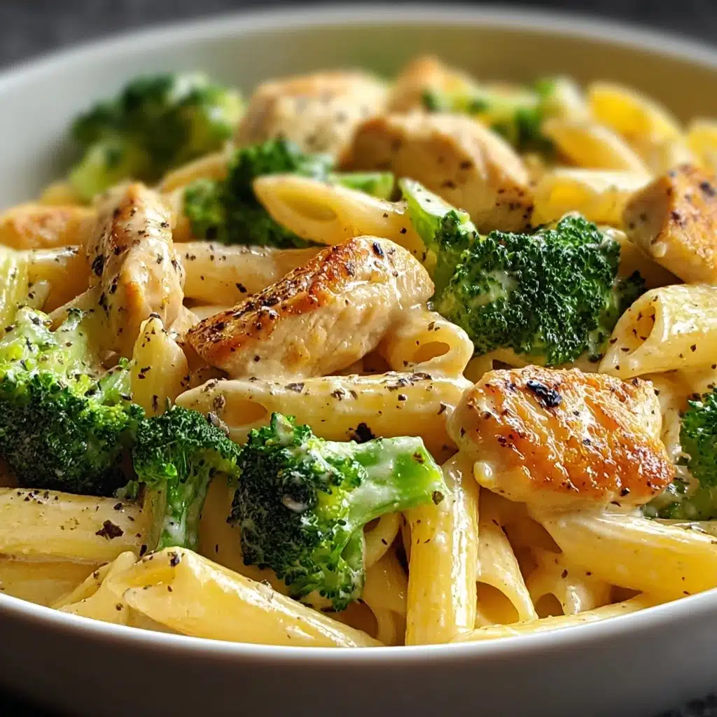 Creamy Broccoli and Chicken Penne Recipe - Recipe Image