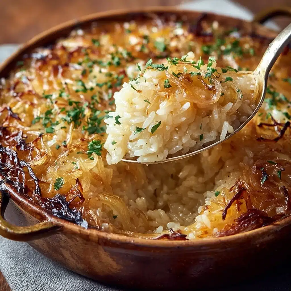 French Onion Soup Rice Recipe - Recipe Image