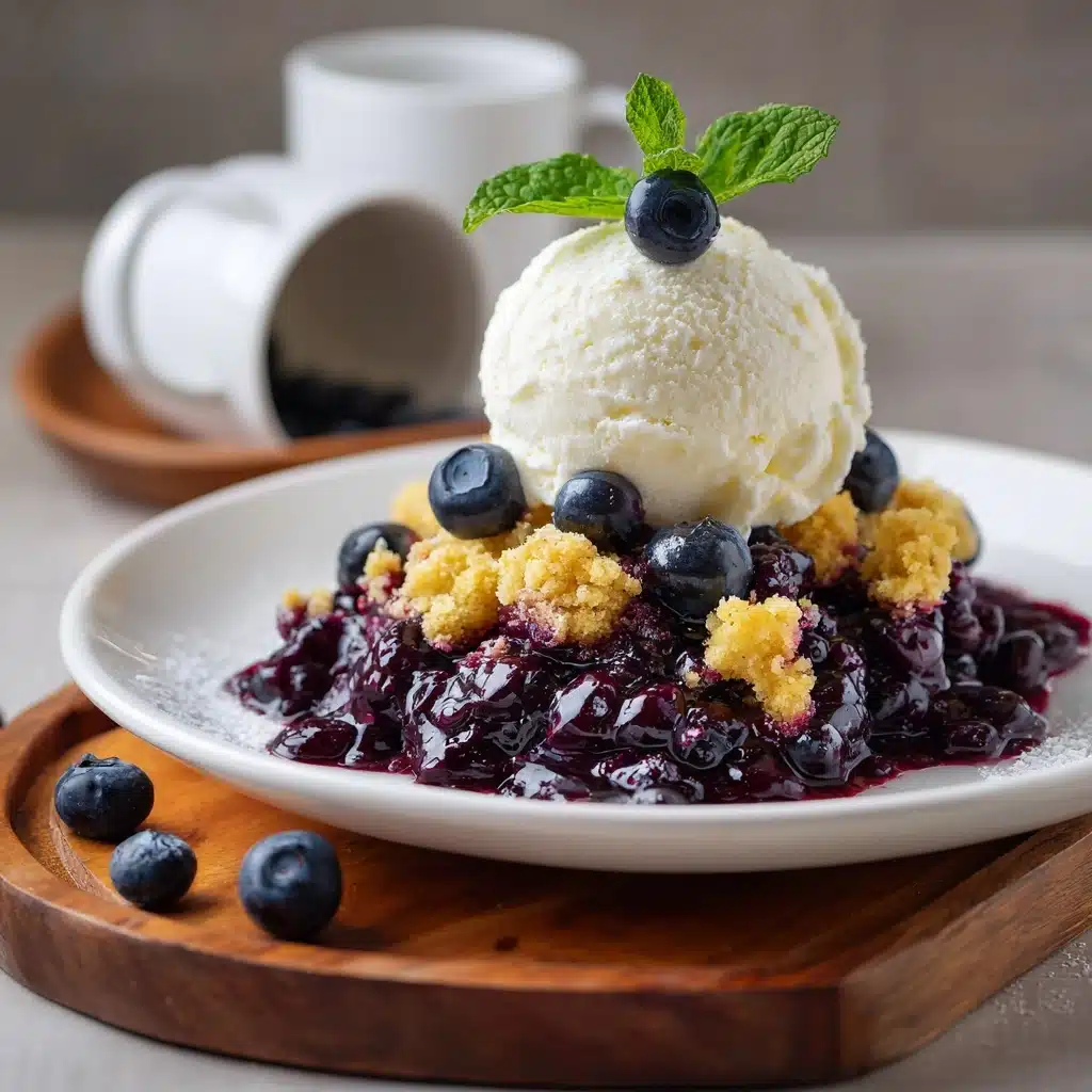4 Ingredient Blueberry Cobbler Recipe