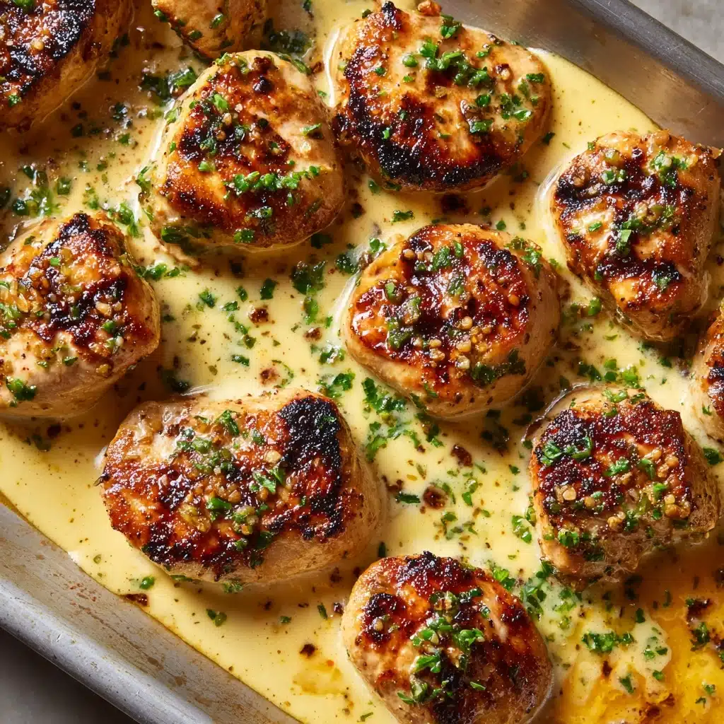 Grilled Chicken Bites with Creamy Garlic Sauce Recipe