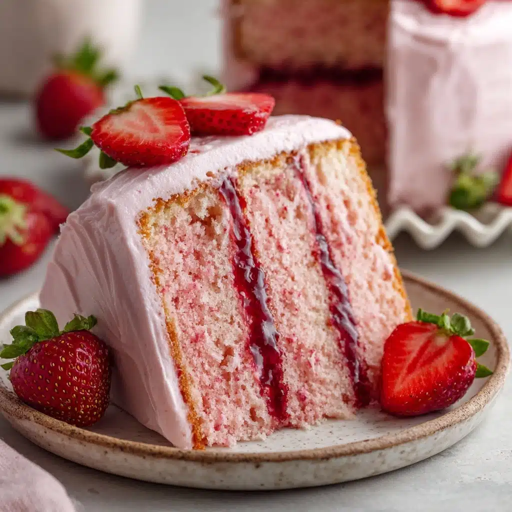 Small-batch Vegan Strawberry Cake Recipe - Recipe Image