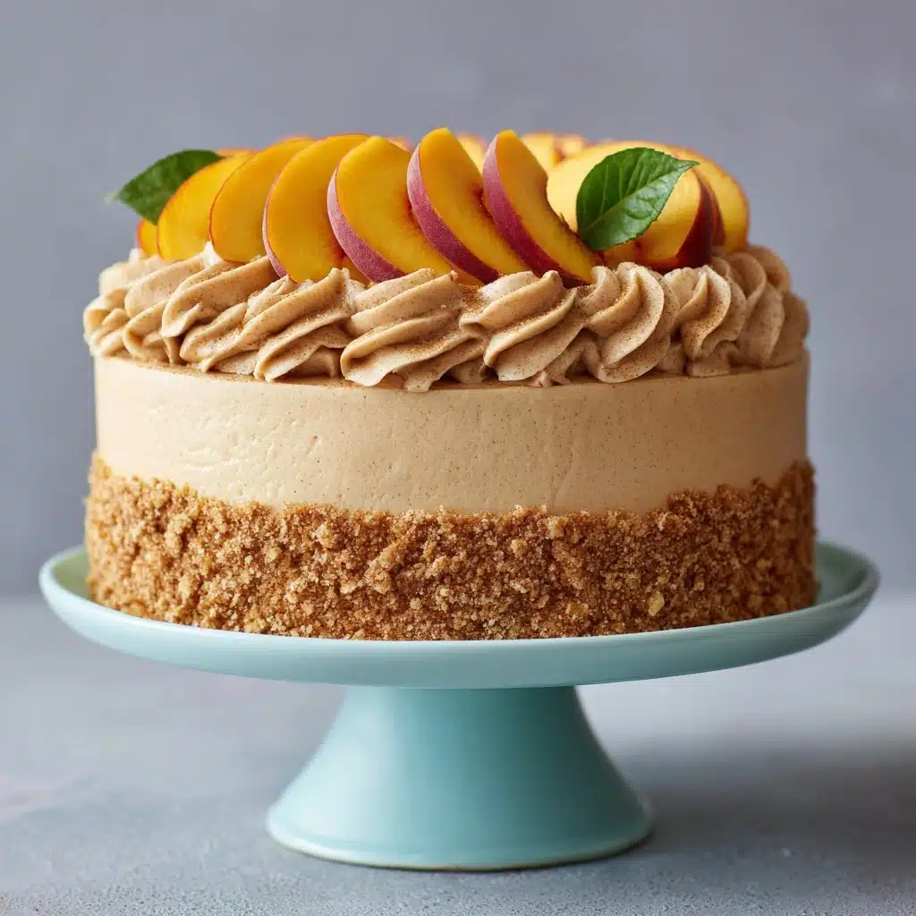Peach Cake with Brown Sugar Frosting Recipe