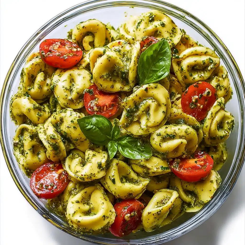 Easy Pesto Tortellini Pasta Salad Recipe