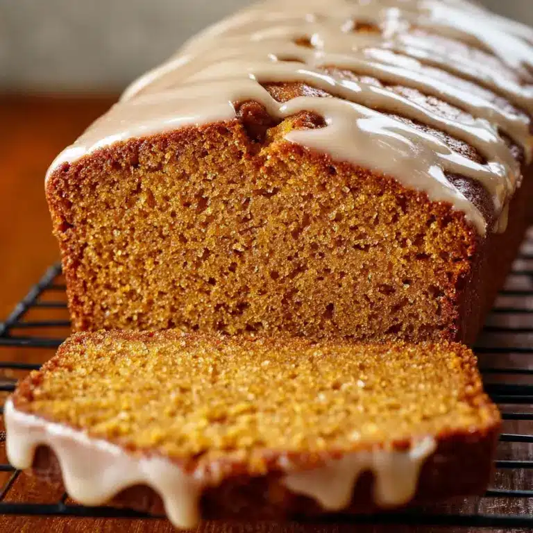 Healthy Pumpkin Bread with Maple Glaze Recipe