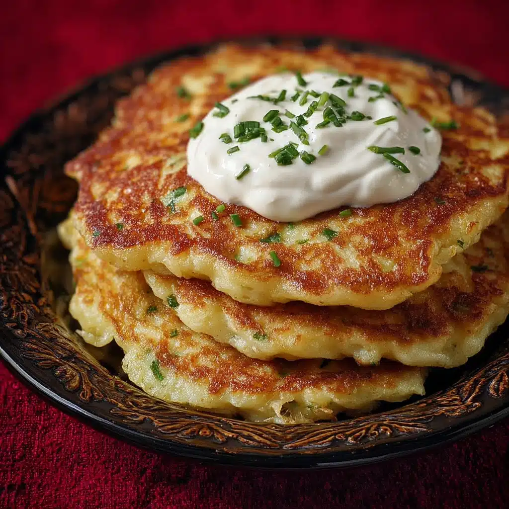 Deruny - Ukrainian Potato Pancakes Recipe - Recipe Image