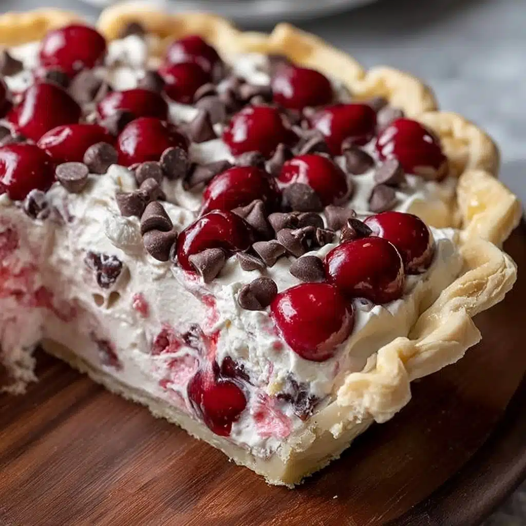 No-Bake Easy Cherry Chocolate Chip Pie Recipe