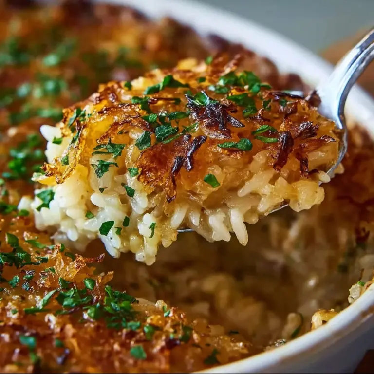 French Onion Soup Rice Recipe