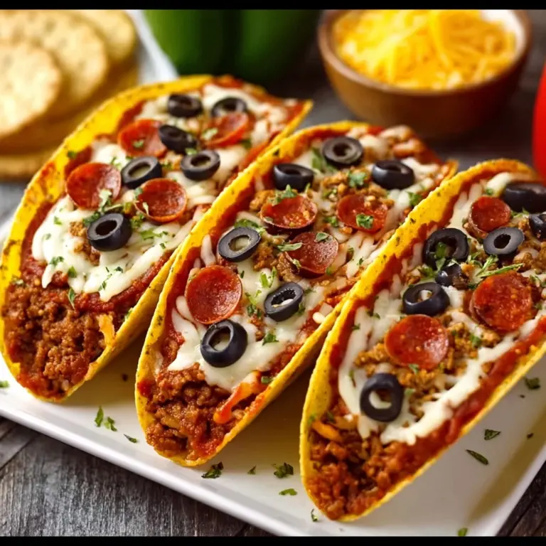 Meat Lovers Pizza Tacos Recipe
