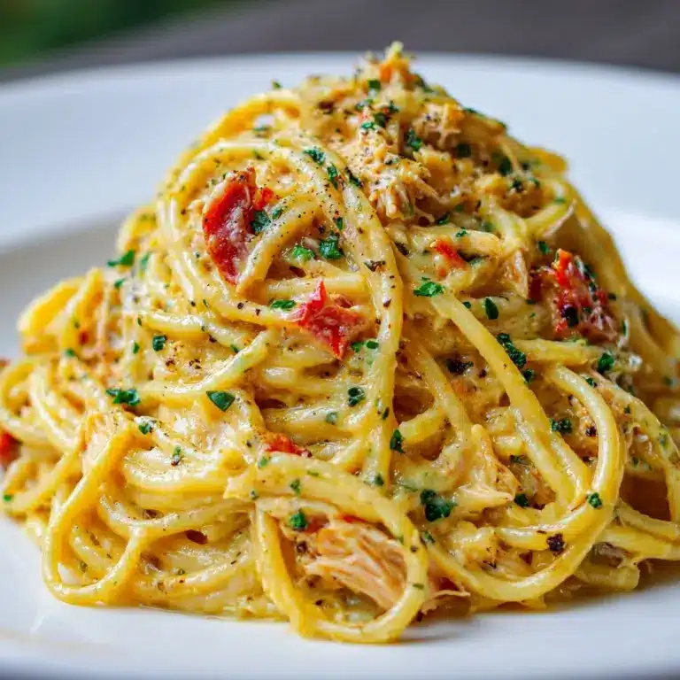 Crock Pot Cheesy Chicken Spaghetti Recipe
