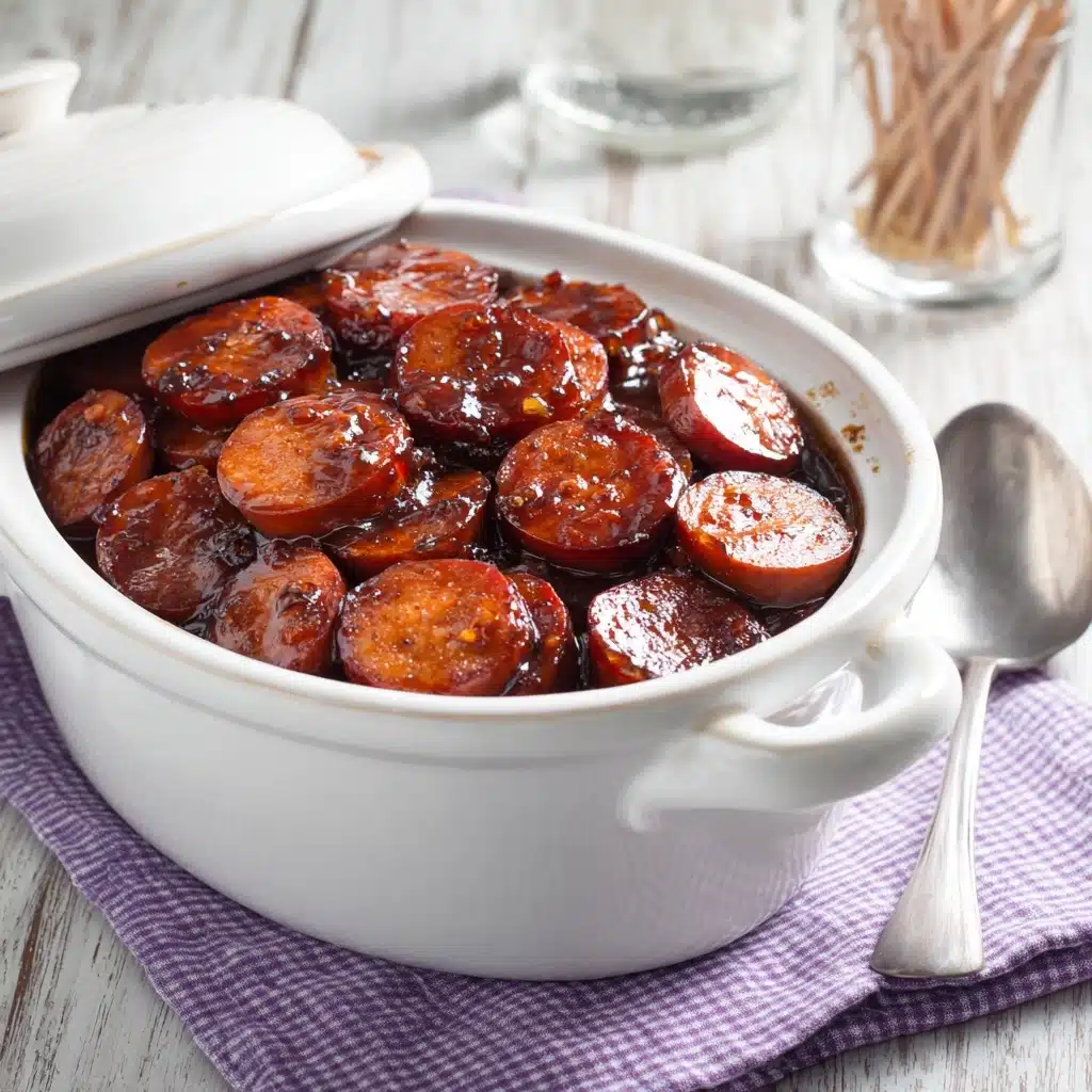 Slow Cooker Candied Kielbasa Recipe - Recipe Image