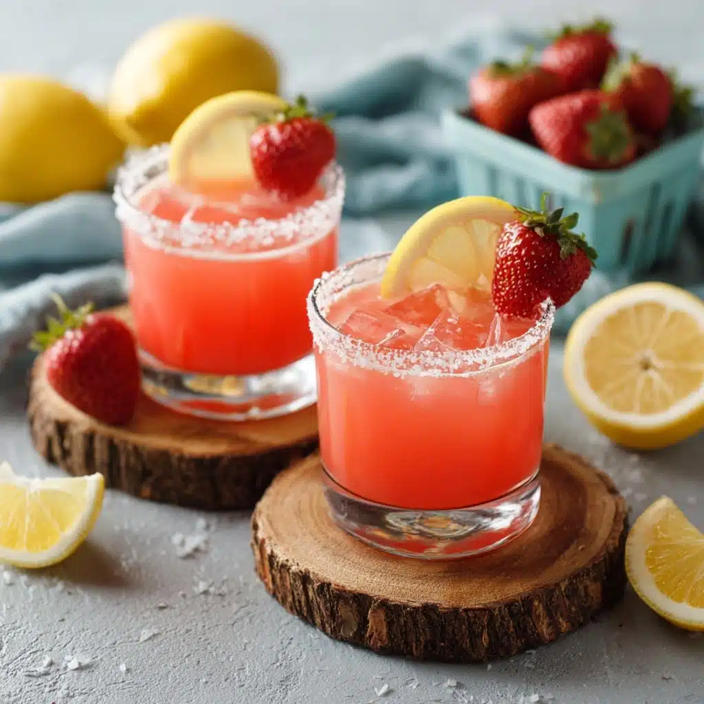 Strawberry Lemon Drop Martini Recipe - Recipe Image