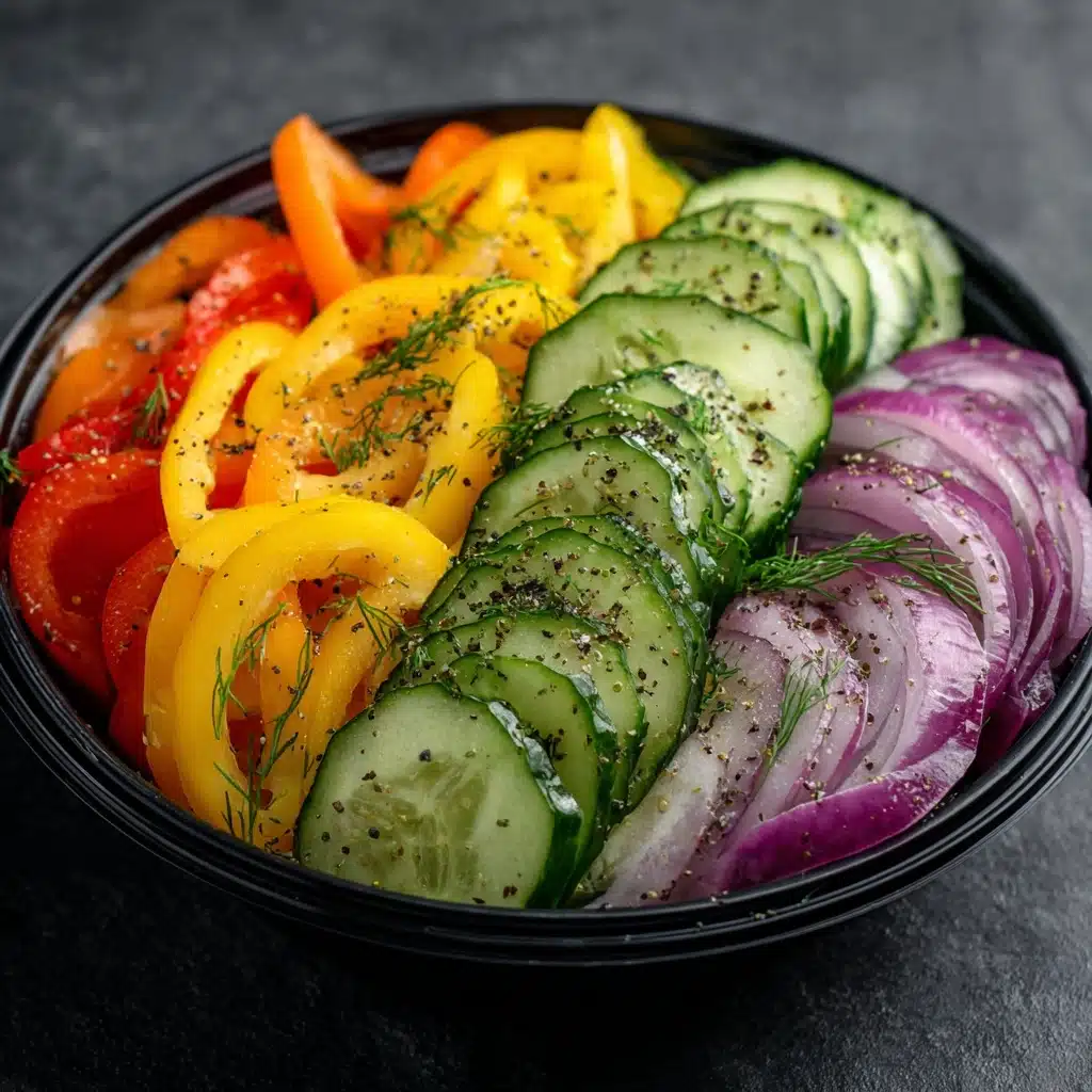 Cucumber Sweet Pepper Salad Recipe - Recipe Image