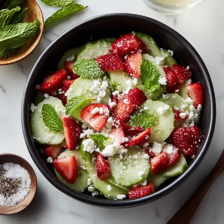 This Cucumber Strawberry Salad Recipe